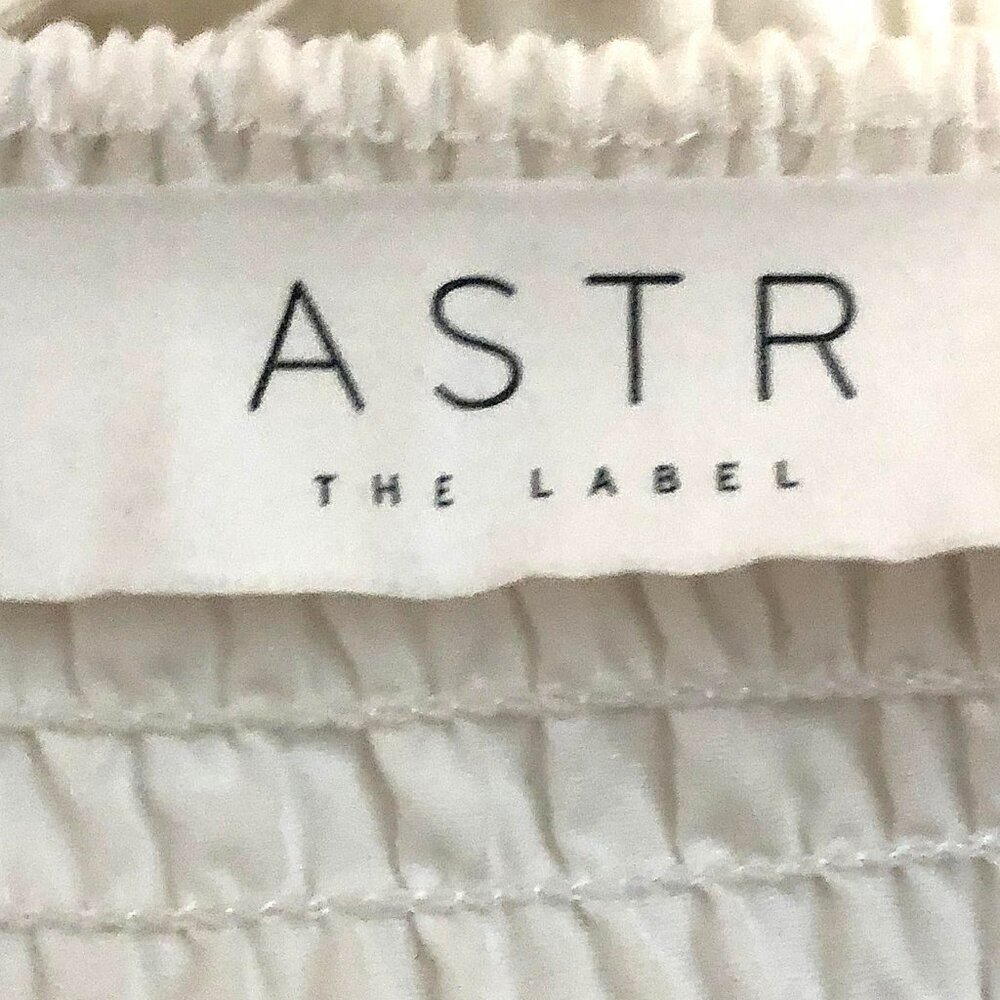 New ASTR The Label Poplin Tiered Midi Dress White M - Picture 6 of 8